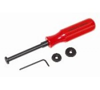 INNRHSC5 - Red Handled Scraping Tool Includes 2 Blades