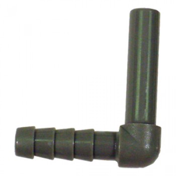 1540226 - Elbow - Tube To Hose Barb (1/4 Stem x 1/4 ID Hose)