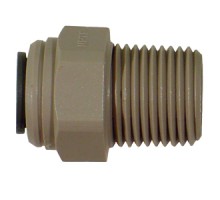 1540232D - Male Connector - 1/2 Tube x 1/2 Npt (Drilled)