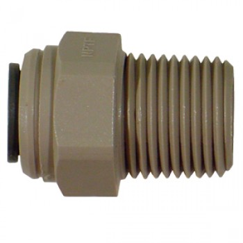 1540232D - Male Connector - 1/2 Tube x 1/2 Npt (Drilled)