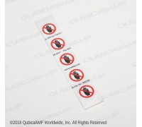 049007024BG - SHEET OF 5 WARNING LABEL HAND