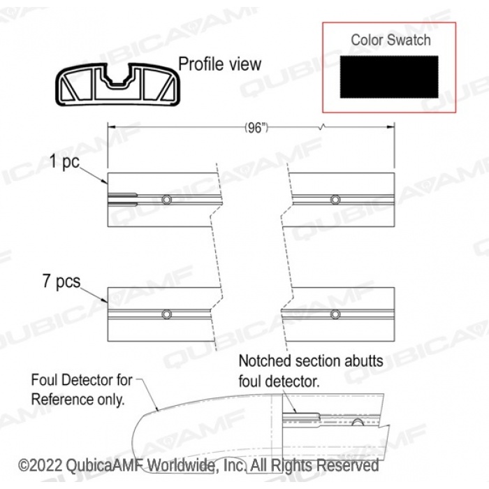 049008596-BLK - Rope Light Capping Kit Black