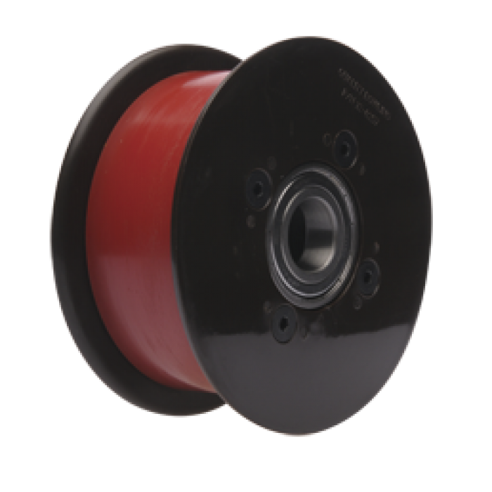 QB904240 - Roller Assembly Smooth (Lwr Ball Wheel) Urethane Tire