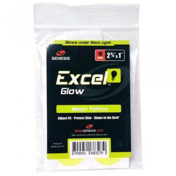 Genesis Excel 1 inch Glow Performance Tape Neon Yellow 10pcs