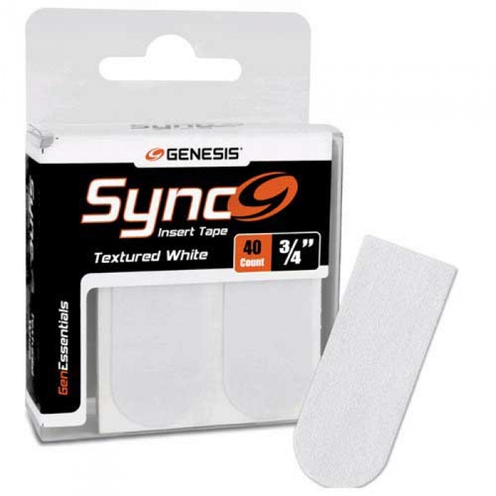 Genesis Sync White 3/4" Insert Tape 40ct