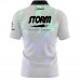 Storm Grey Graffiti Sash Zip Bowling Jersey