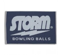 Storm Woven Towel Navy/Silver