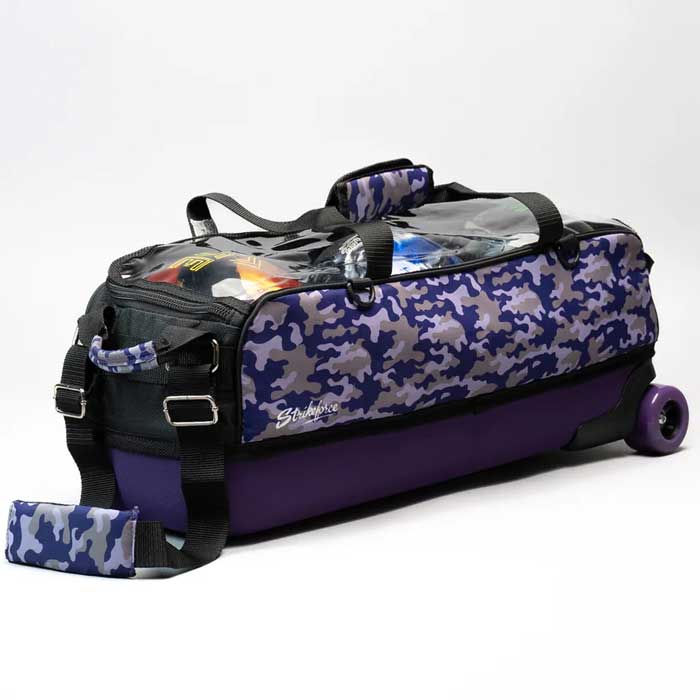 Strikeforce Purple Camo Slim Triple Tote
