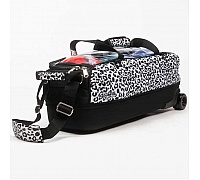 Strikeforce White Leopard Slim Triple Tote
