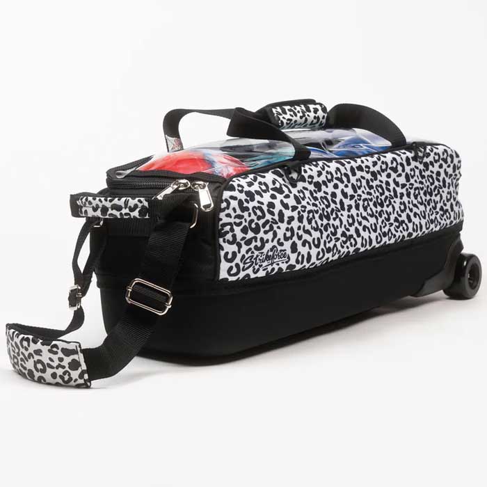 Strikeforce White Leopard Slim Triple Tote