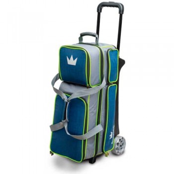 Brunswick 3 Ball Roller Crown Deluxe Navy/Lime