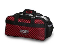 Storm 2-ball Tote Black Checkered Red