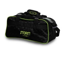 Storm 2-ball Tote Checkered Black Lime