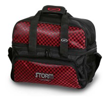 Storm 2-ball Tote Deluxe Black Checkered Red
