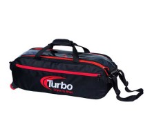 Turbo 3 Ball Pursuit Slim Triple Tote Black Red