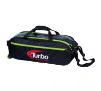Turbo 3 Ball Pursuit Slim Triple Tote Black Lime