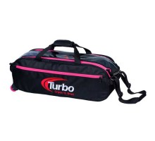 Turbo 3 Ball Pursuit Slim Triple Tote Black Pink