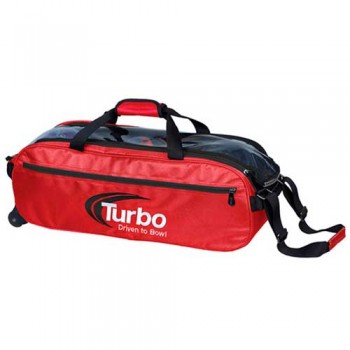 Turbo 3 Ball Pursuit Slim Triple Tote Red Black