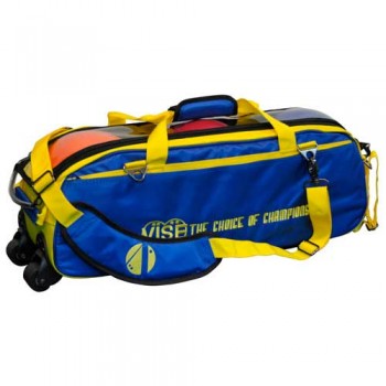 Vise 3 Ball Tote Roller Blue Yellow