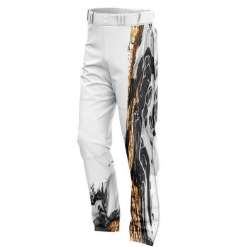 Штаны для боулинга CoolWick Black and Gold Liquid Marble