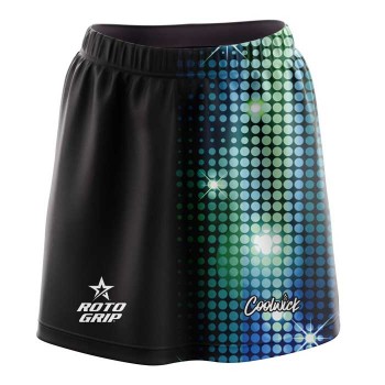 Roto Grip Blue Teal Sparkle Stefanie Johnson Bowling Skort