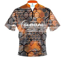 900 Global Fire Honeycomb Sash Zip Bowling Jersey