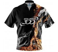 Columbia 300 Onyx Gold Sash Zip Джерси для боулинга