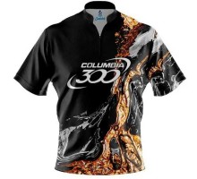 Columbia 300 Onyx Gold Sash Zip Джерси для боулинга