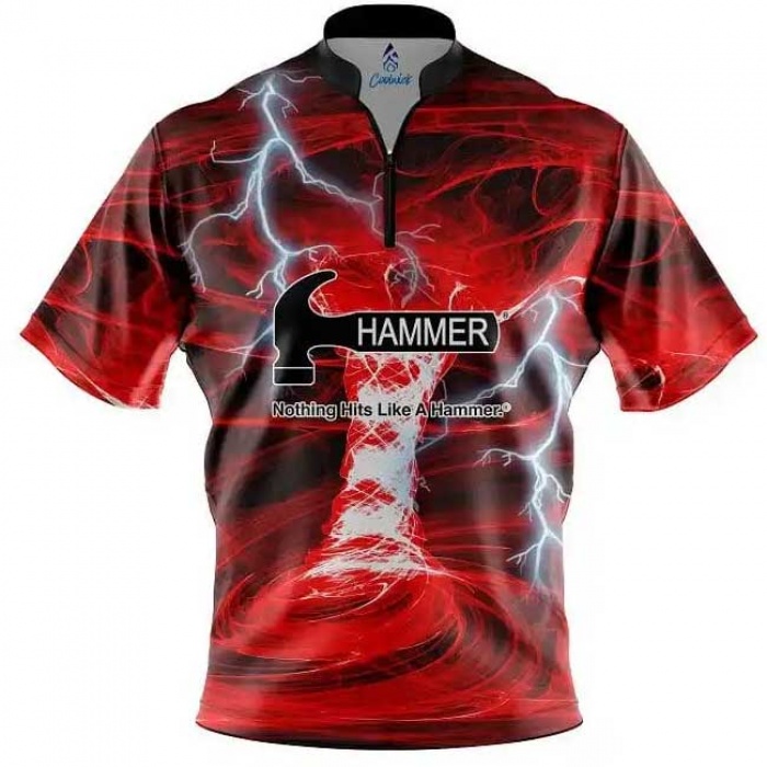Hammer Electrical Tornado Red CoolWick Sash Zip Джерсі для боулингу