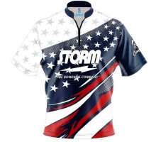 Storm American Sport Wave CoolWick Sash Zip Bowling Jersey