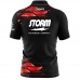 Storm Red Luxury Strikes Sash Zip Bowling Jersey