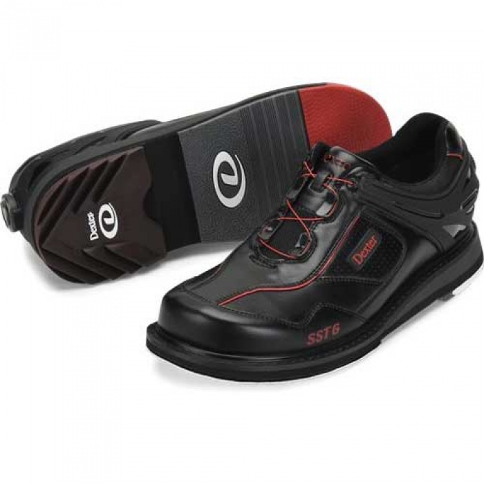 Dexter Mens SST 6 Hybrid BOA Black Red Right Hand